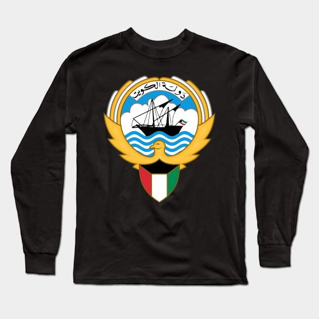 Kuwait Long Sleeve T-Shirt by Wickedcartoons